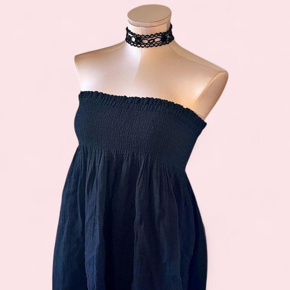 Gap smocked strapless dress